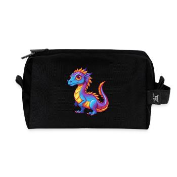 Basilisk Bunte Kawaii Cartoon Figur Clipart - Recycelte Kulturtasche - Schwarz - Vorne