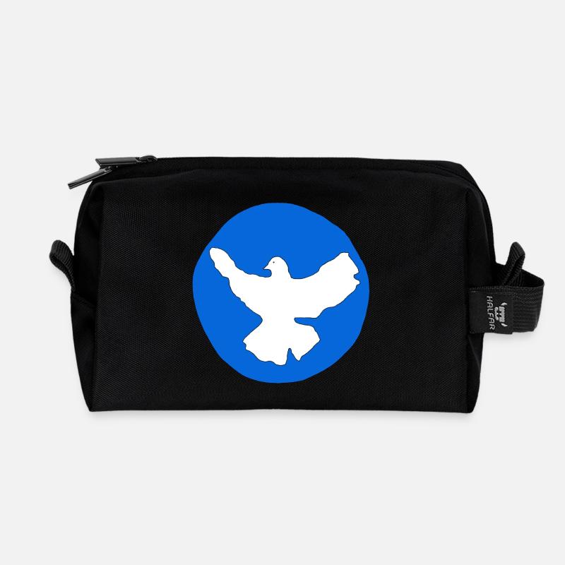 Friedenstaube - Recycelte Kulturtasche - Schwarz