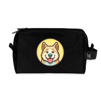 Akbash Hunderasse Cartoon Kawaii Clipart Tier Haustier - Recycelte Kulturtasche - Schwarz - Vorne