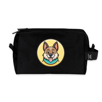 Bakharwal Hunderasse Cartoon Kawaii Clipart Tier - Recycelte Kulturtasche - Schwarz - Vorne