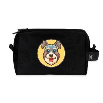 Cesky Terrier Hunderasse Cartoon Kawaii Clipart Haustier - Recycelte Kulturtasche - Schwarz - Vorne