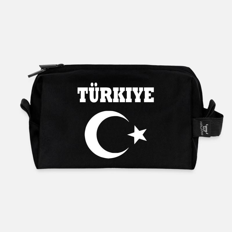 Turkey - Recycled Toiletry Zip Bag - black