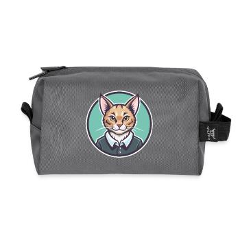 Australische Nebelkatzenrasse Cartoon Kawaii Tier - Recycelte Kulturtasche - Anthrazit - Vorne