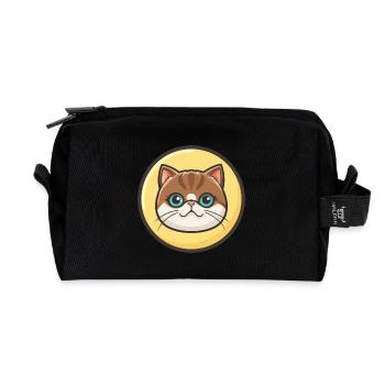 Exotische Kurzhaarkatze Rasse Cartoon Kawaii Tier - Recycelte Kulturtasche - Schwarz - Vorne