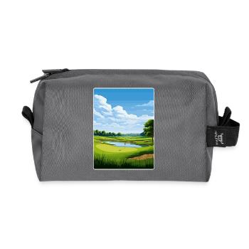 Hazeltine National Golf Club Reiseposterkarte - Recycelte Kulturtasche - Anthrazit - Vorne