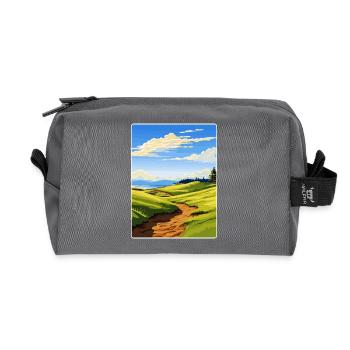 Chambers Bay Golf Club Reiseposter Souvenir WPA - Recycelte Kulturtasche - Anthrazit - Vorne
