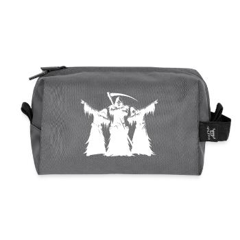 Unheimliche Dabbing Halloween Untote mit Sense - Recycelte Kulturtasche - Anthrazit - Vorne