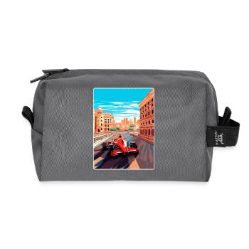 Valencia Circuit Motorsport Race Spain Travel Card - Trousse de toilette en tissu recyclé - anthracite - Devant