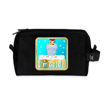 MIR IST KALT - WINTER HUHN GEFLÜGEL - Recycelte Kulturtasche - Schwarz - Vorne