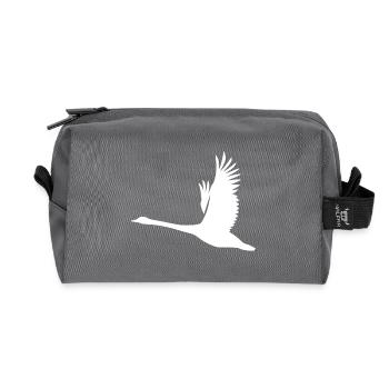 Tatouage Style Cygne - Trousse de toilette en tissu recyclé - anthracite - Devant