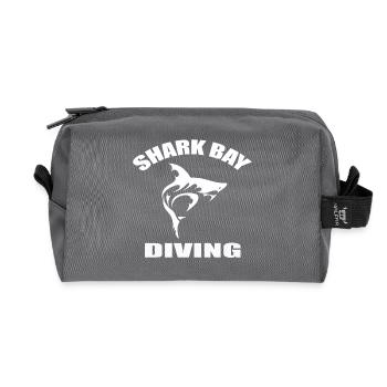 SHARK BAY DIVING - Recycled Toiletry Zip Bag - anthracite - Front