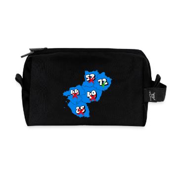 Région pays de la loire - Trousse de toilette en tissu recyclé - noir - Devant
