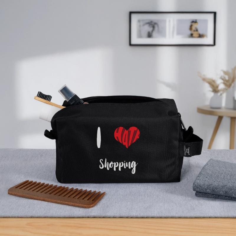 Hate Shopping Stop Hate Anti Hate Recycled Toiletry Zip Bag