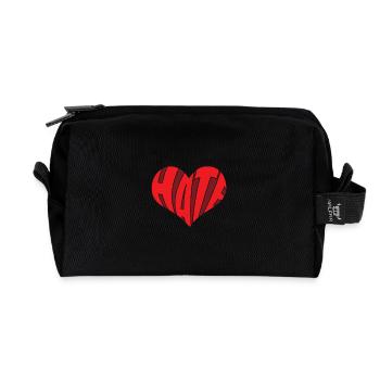 Pas de haine Aversion Stop Haine Anti Haine - Trousse de toilette en tissu recyclé - noir - Devant