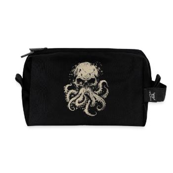 Horror Kraken - Recycled Toiletry Zip Bag - black - Front