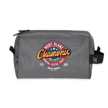 Mont Blanc Ultra Trail Chamonix Trail Aufnäher - Recycelte Kulturtasche - Anthrazit - Vorne