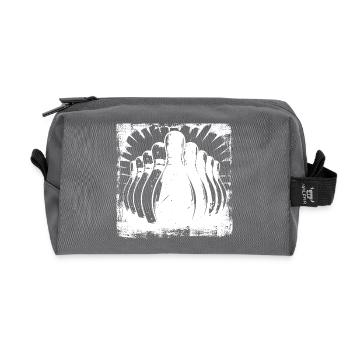 Skittles Bowling - Recycled Toiletry Zip Bag - anthracite - Front