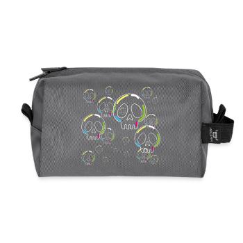 Crânes de savon - Trousse de toilette en tissu recyclé - anthracite - Devant