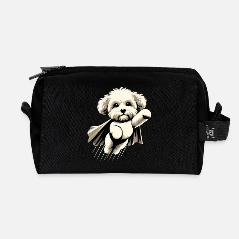 Super Hund Maltipoo Moodle Multipoo Geschenk - Recycelte Kulturtasche - Schwarz