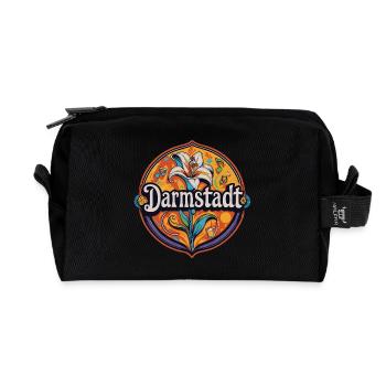 Darmstadt Lily - Recycled Toiletry Zip Bag - black - Front