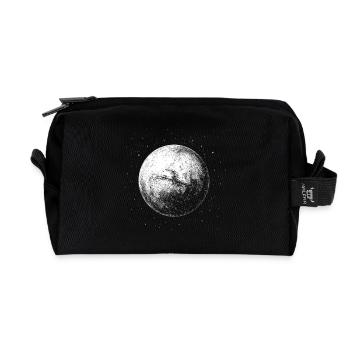 Aimant martien - Trousse de toilette en tissu recyclé - noir - Devant