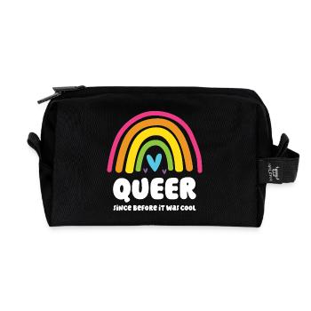 LGBT Pride Month - Queer. Schon vorher war es cool - Recycelte Kulturtasche - Schwarz - Vorne