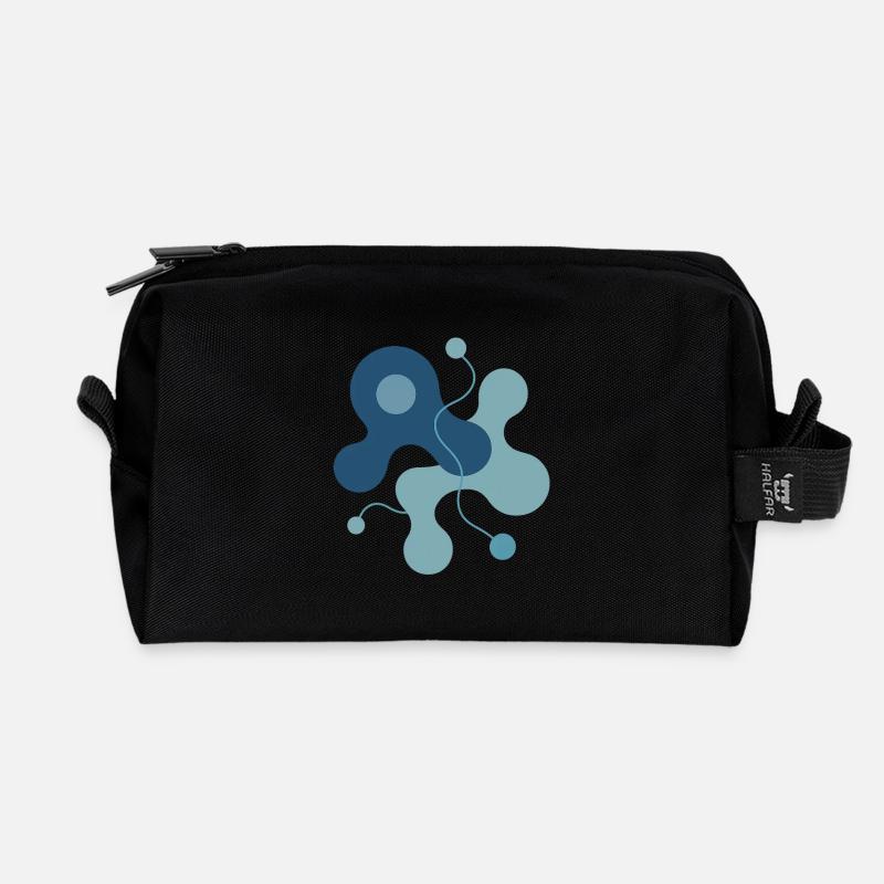 Organic Complexity – Die Form des Lebendigen - Recycelte Kulturtasche - Schwarz