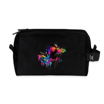 Sound Splash - Recycelte Kulturtasche - Schwarz - Vorne