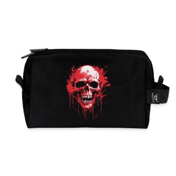 Crâne - Trousse de toilette en tissu recyclé - noir - Devant