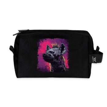 Punkrock Hyäne - Recycelte Kulturtasche - Schwarz - Vorne