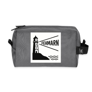 Fehmarn - Recycelte Kulturtasche - Anthrazit - Vorne