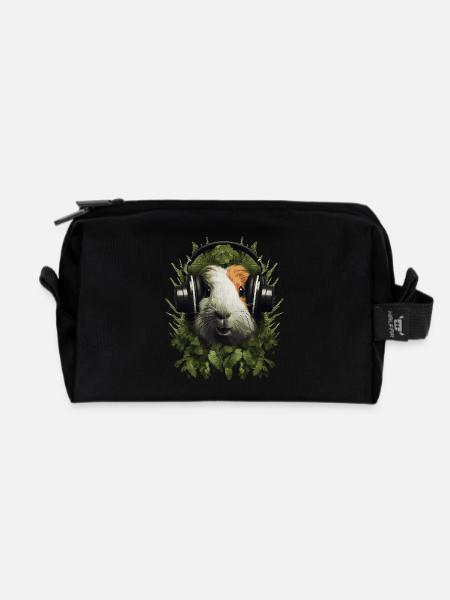 DJ Meerschweinchen - Recycelte Kulturtasche - Schwarz