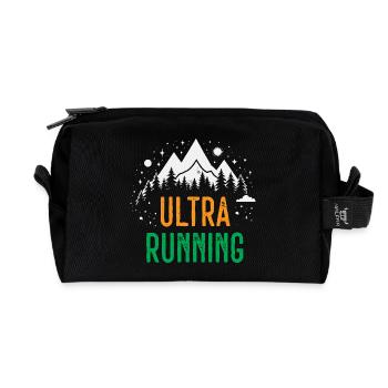 Ultra Running - Recycled Toiletry Zip Bag - black - Front