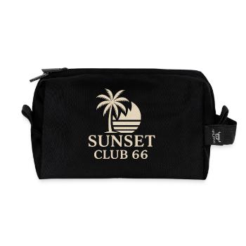 Sunset Club 66 - Exklusiv Edition  - Recycelte Kulturtasche - Schwarz - Vorne