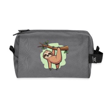 Faultier - Recycelte Kulturtasche - Anthrazit - Vorne