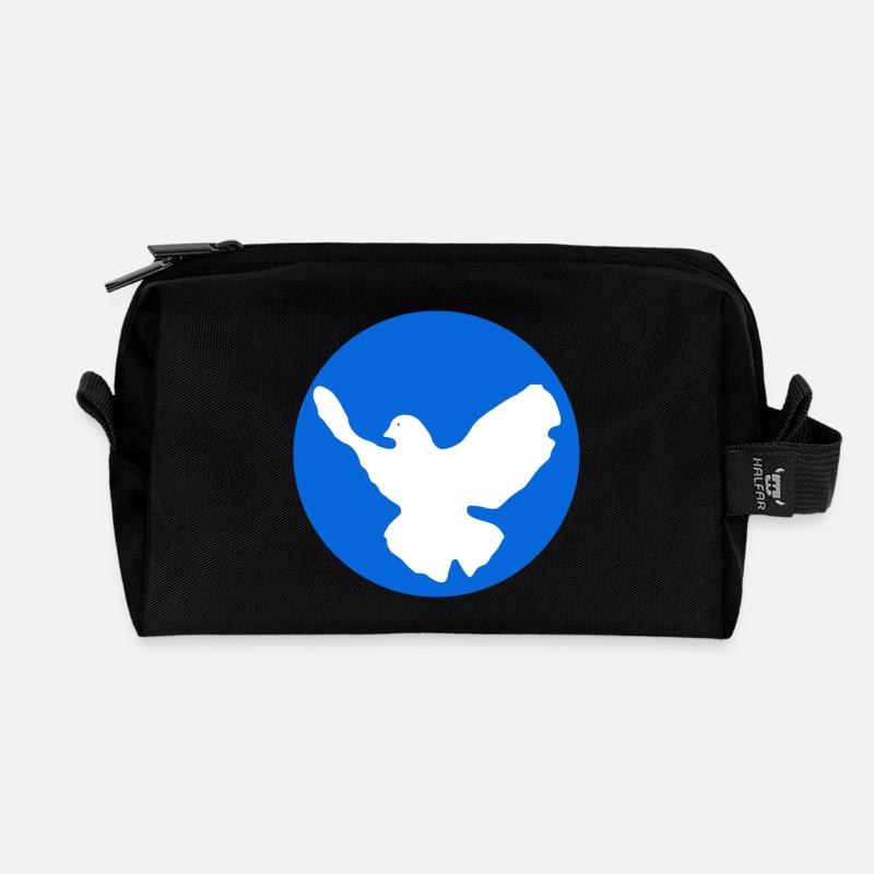 Friedenstaube Symboldesign - Recycelte Kulturtasche - Schwarz