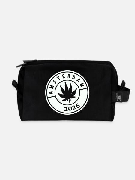 Amsterdam Weed 2026 - Recycelte Kulturtasche - Schwarz