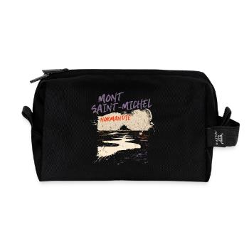Mont Saint-Michel Normandy - Recycled Toiletry Zip Bag - black - Front