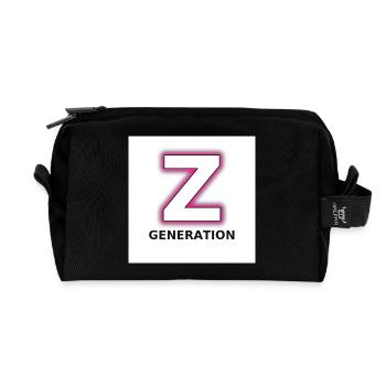 Z Generation Neon Z - Recycelte Kulturtasche - Schwarz - Vorne