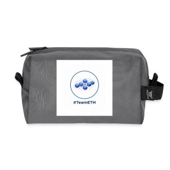 TeamETH Knoten Netzwerk - Recycelte Kulturtasche - Anthrazit - Vorne