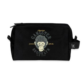 Brooklyn Gorilla Gangster - Recycelte Kulturtasche - Schwarz - Vorne