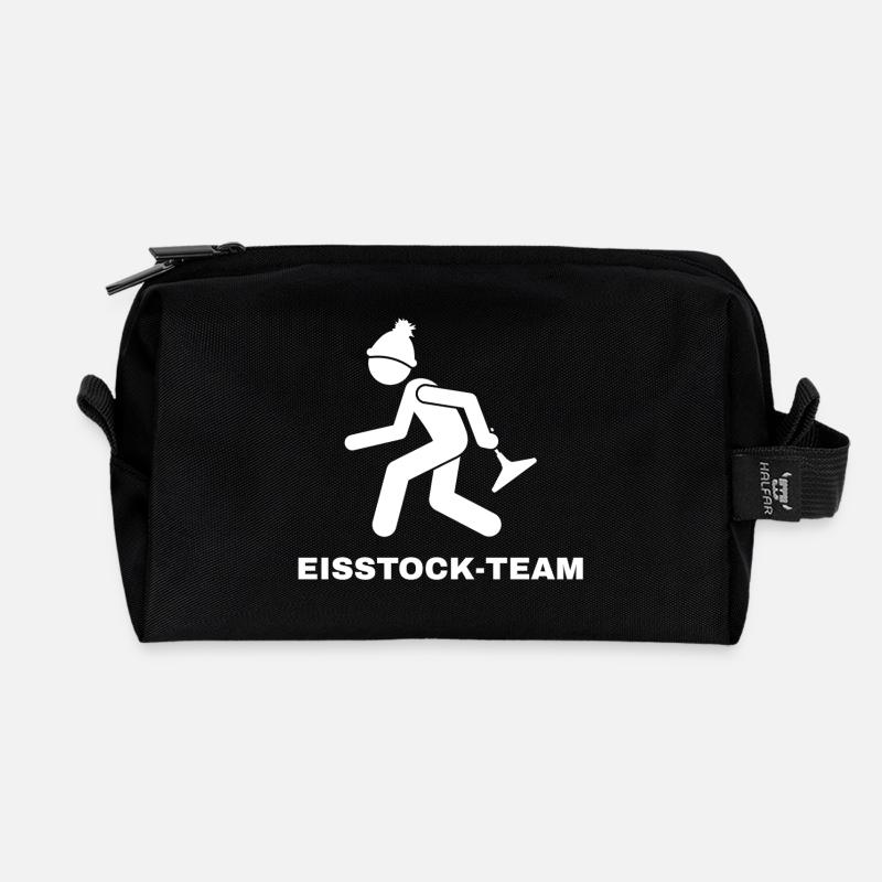 EISSTOCK-TEAM - Recycled Toiletry Zip Bag - black