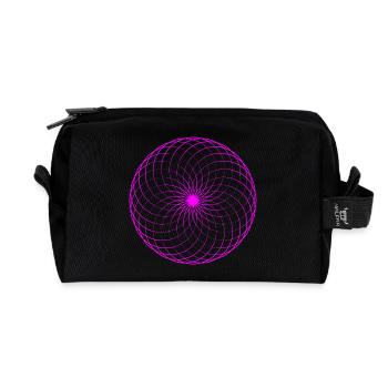 Neonspirale Netz Torus - Recycelte Kulturtasche - Schwarz - Vorne