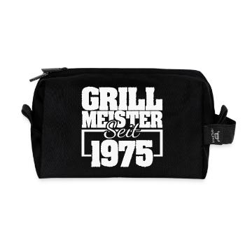 Pince à gril 1 - Trousse de toilette en tissu recyclé - noir - Devant