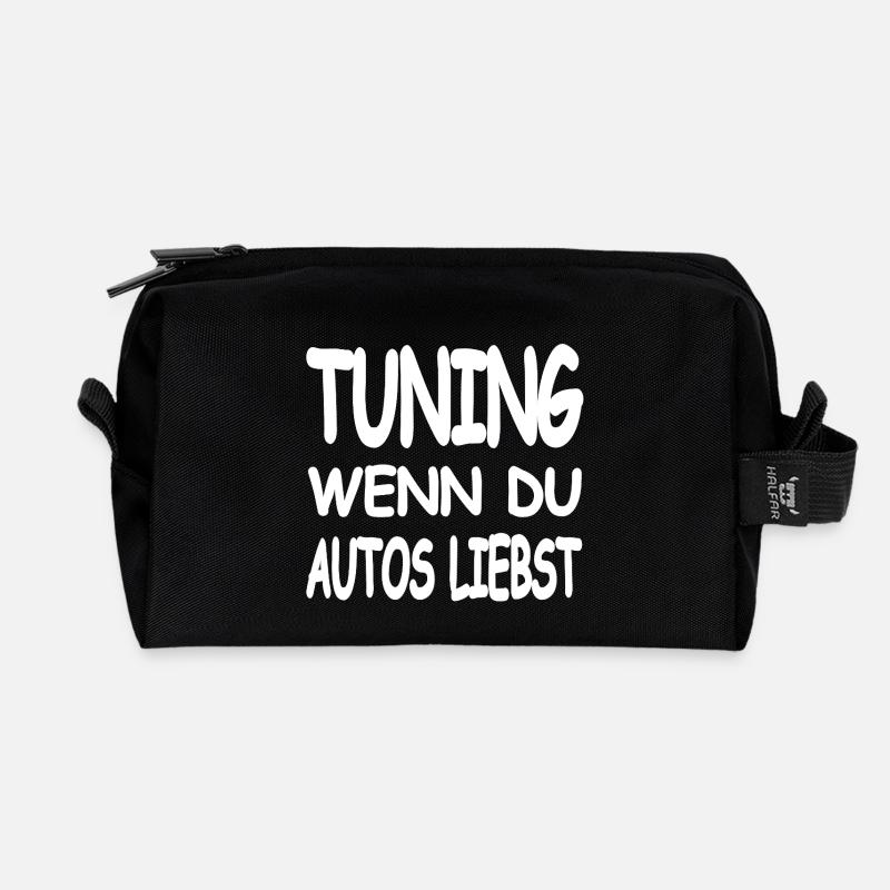 Tuning - Recycelte Kulturtasche - Schwarz