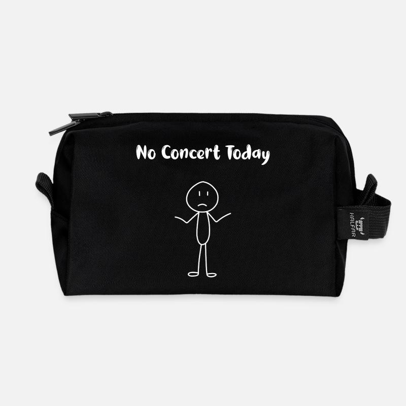 Heute kein Konzert – Music Mood - Recycelte Kulturtasche - Schwarz