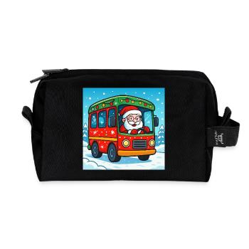 ChatOn_image - Recycled Toiletry Zip Bag - black - Front