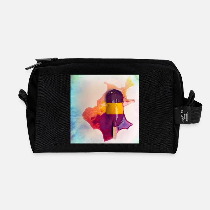 Popsicle - Trousse de toilette en tissu recyclé - noir