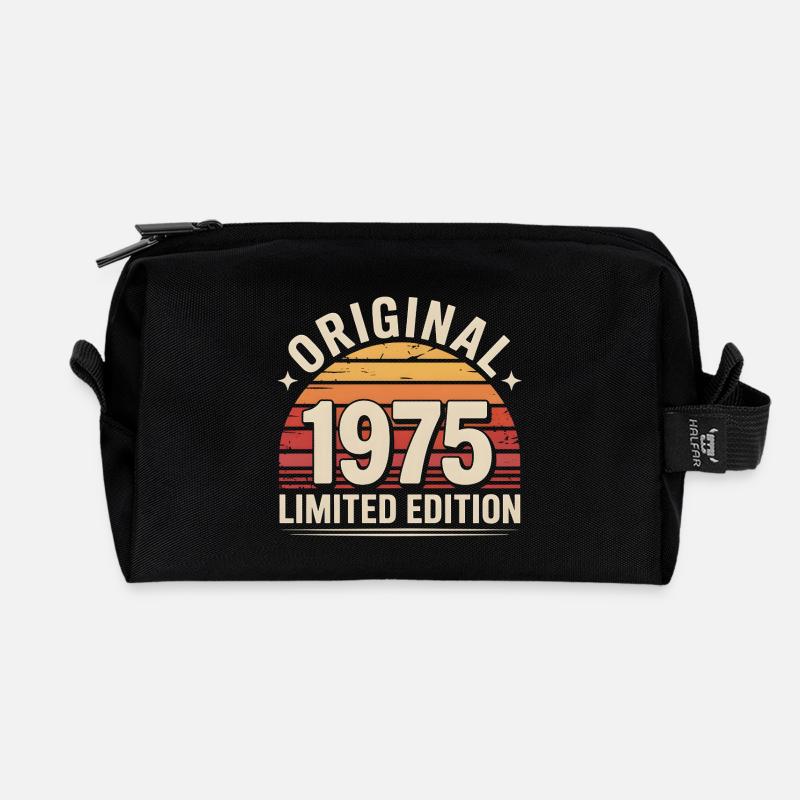 Original 1975 Edition Retro - Recycelte Kulturtasche - Schwarz