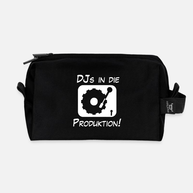 DJs in die Produktion - Recycelte Kulturtasche - Schwarz